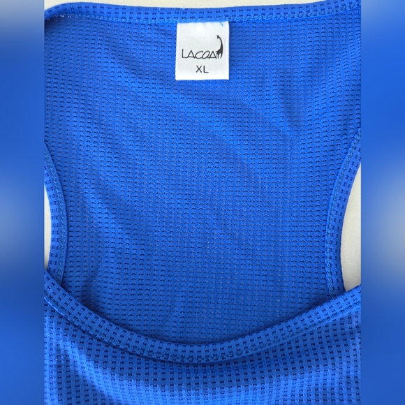 Lacoa Royal Blue Mesh Racerback Tank in XL - Picture 3 of 8